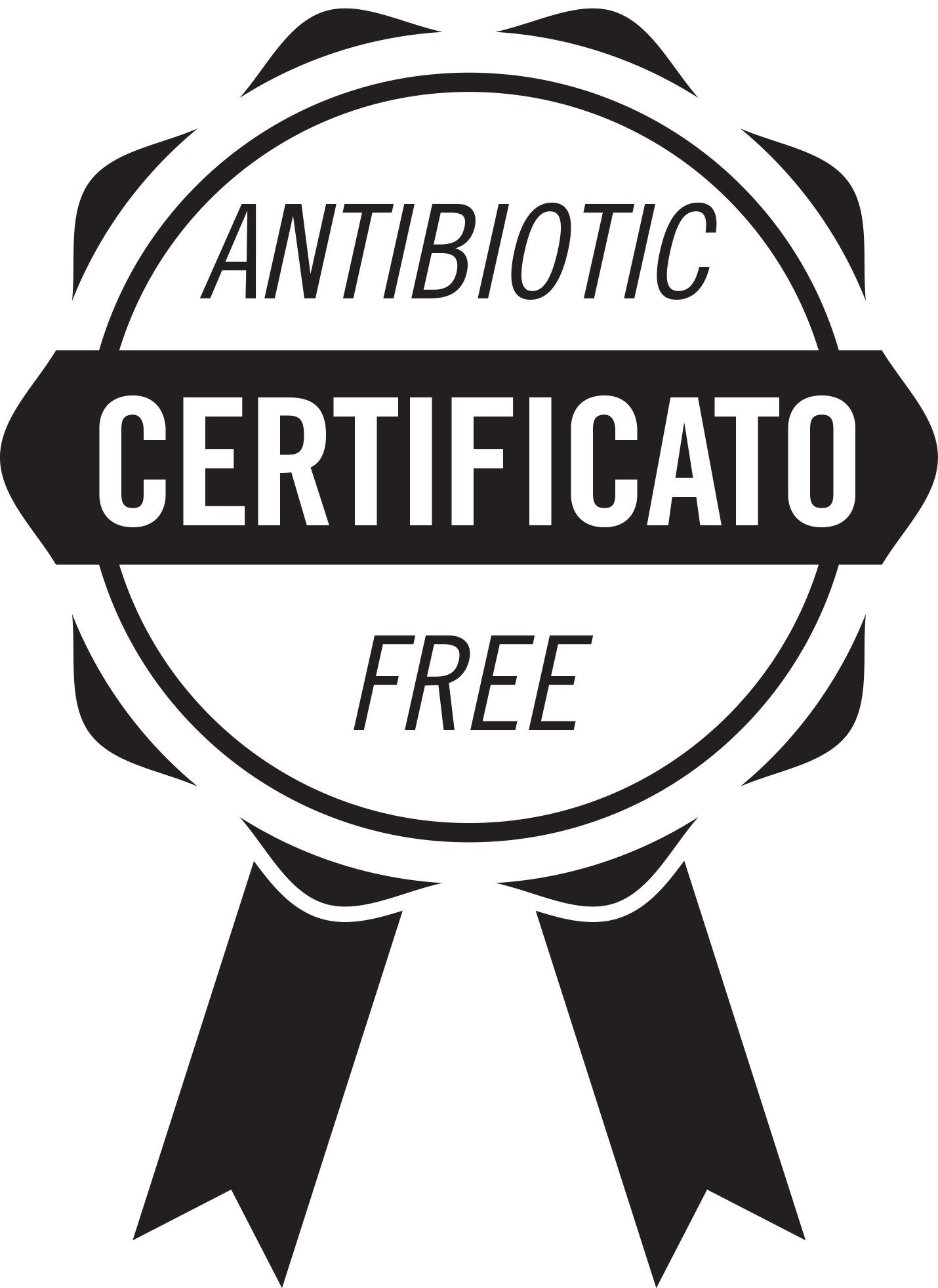 etichetta certificato antibiotic free